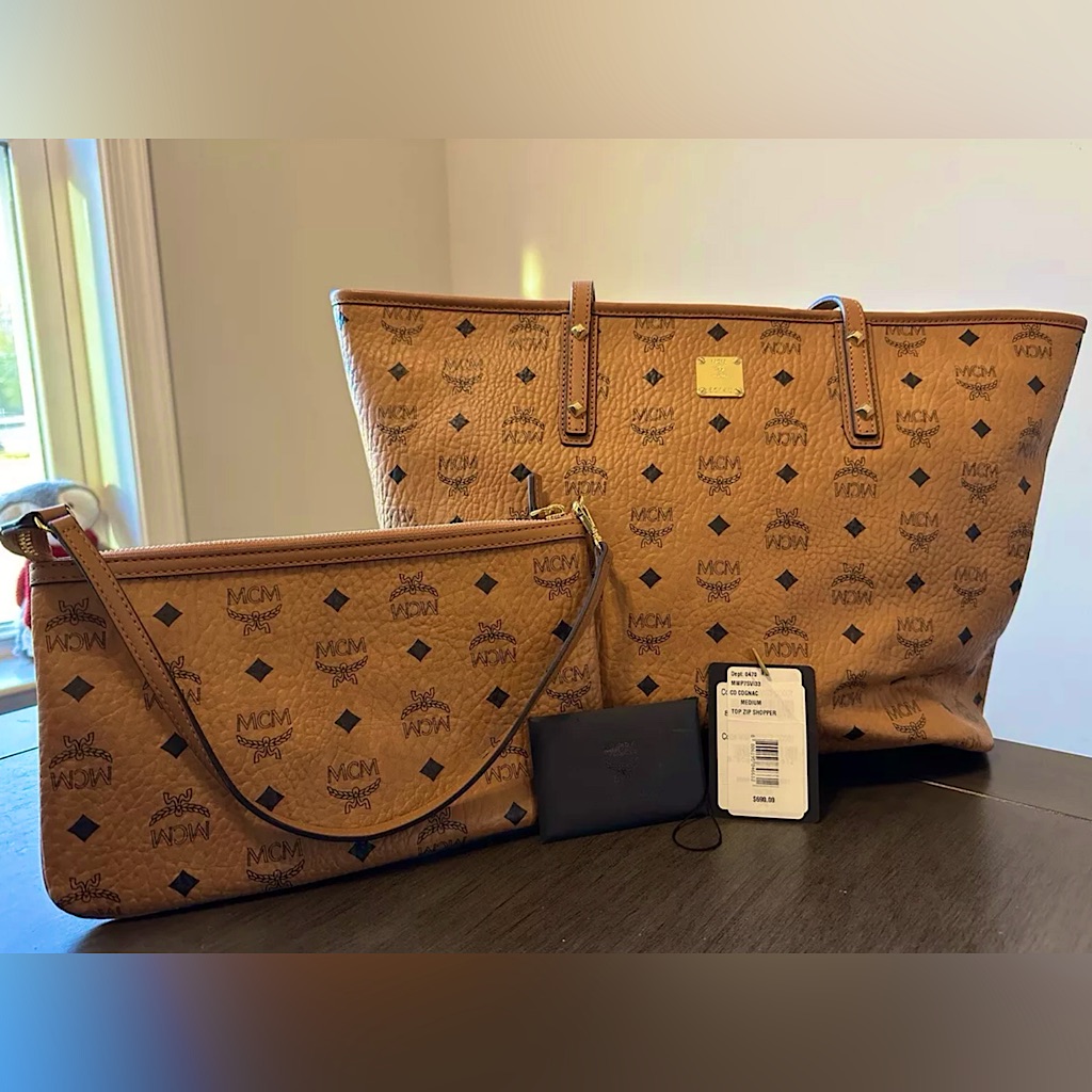 Nwt Mcm Aren Shopper